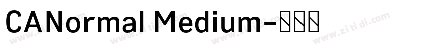 CANormal Medium字体转换